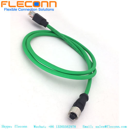 RJ45 To M12 4 Pin Cable