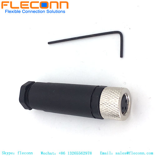 M8 3 Pin Female circular Connector