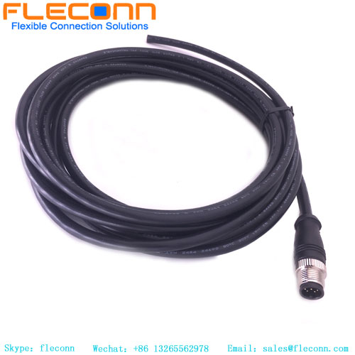 M12 8 Pos Connector Cable