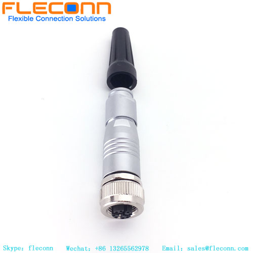 M12 X-Coded Metal Assembled Plug