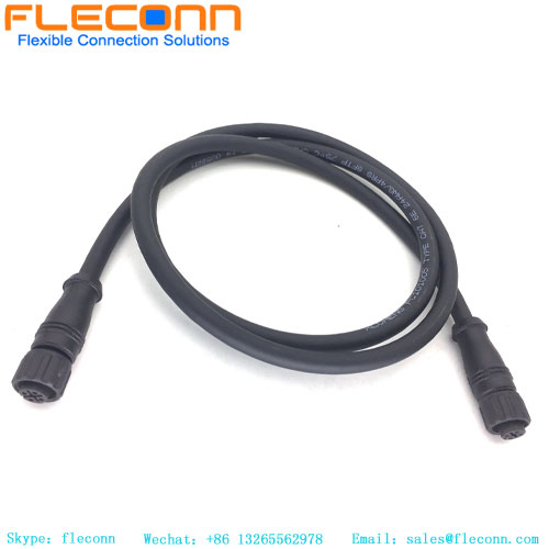M12 5 Pole Plastic Nut Connector Cable