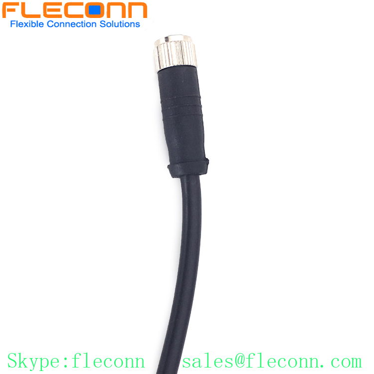 M8 B-coding 5 Pin Female Cable,Electrical Bike Motorcycle IP67 Waterproof Cable
