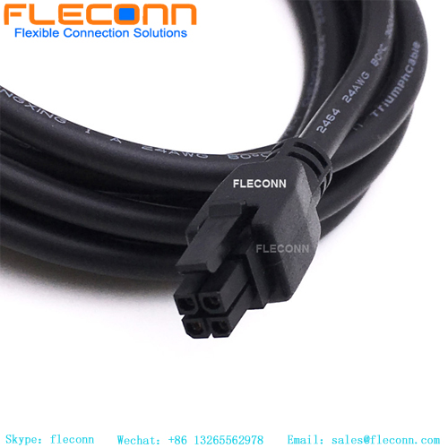 Molex Micro-fit 3.0 Cable, 2451320430 Overmolded 4 Pin Power Connector Cable
