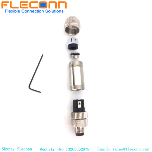 M8 4 Pin Field Wireable Connector