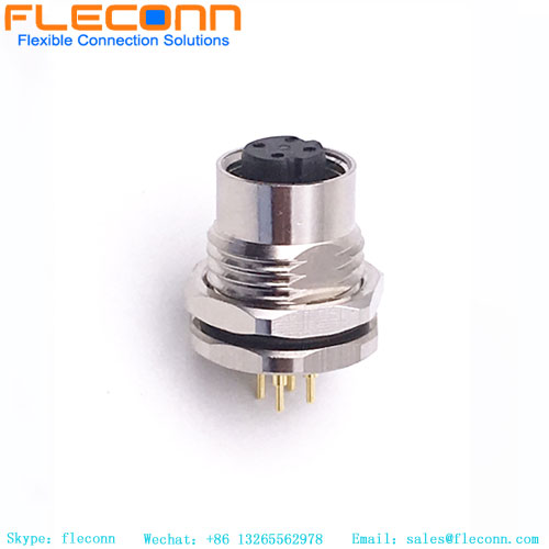 M12 Circular Panel Mount Connector