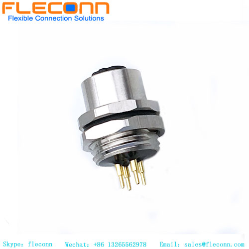M12 4 Pin Panel Mount Connector