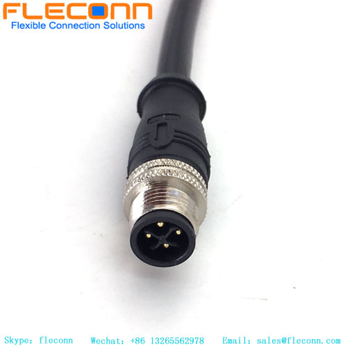 M12 S-coded Power Cable