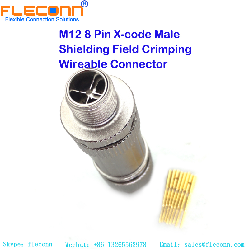 M12 X-code Ethernet Connector Crimping Terminals M12 X-code Ethernet Connector Crimping Terminals
