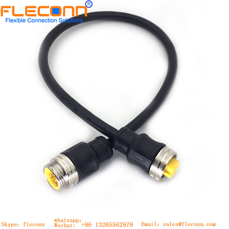 7/8 4 Pin Circular Male to Female Cable