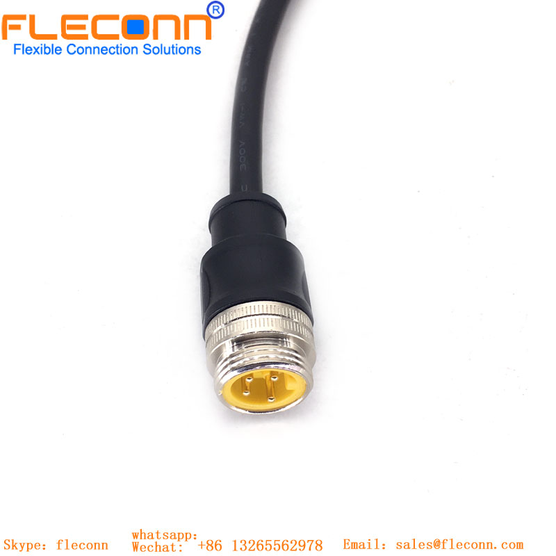 7/8 4 Pin Circular Male Connector Cable