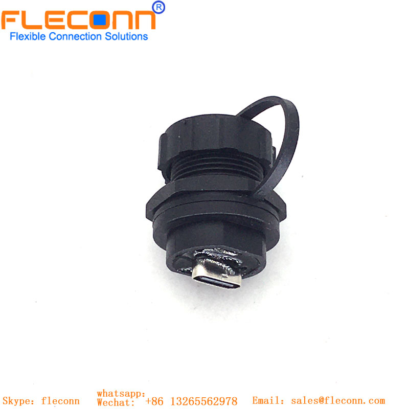 PCB Mount Waterproof USB-C Connector