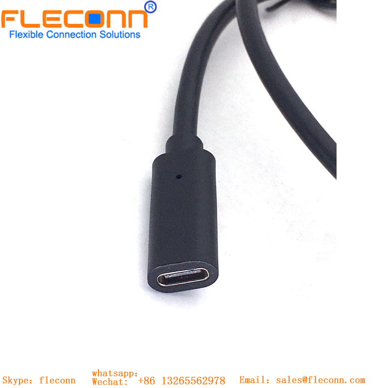 USB Type C Female USB Extension Cable