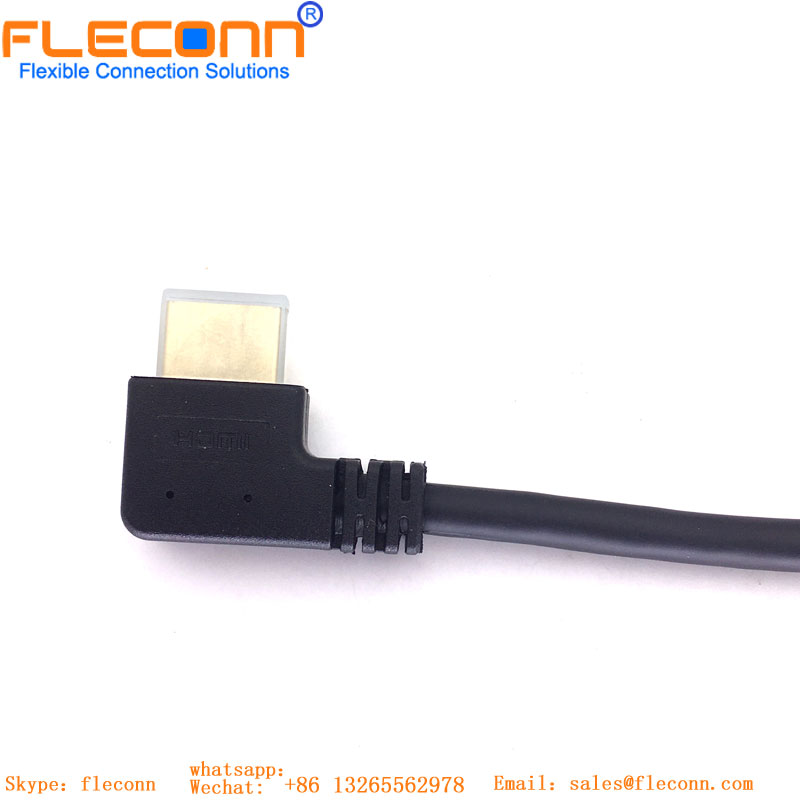 HDMI Straight To 90 Degree Extension Cable