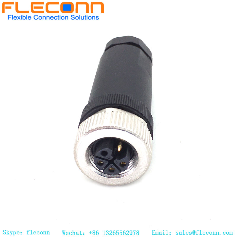 M12 Field Installable L-Coded Connector