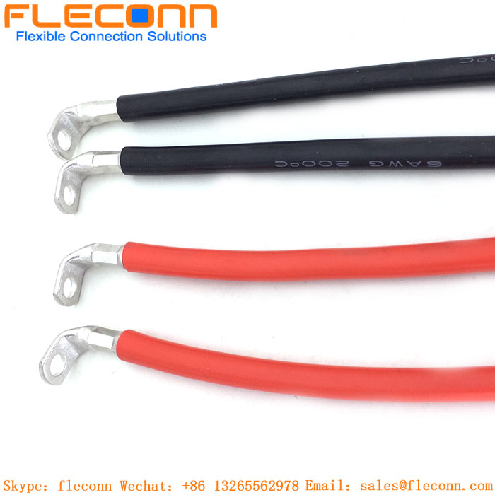2 4 6 8AWG Battery Power Inverter Cables with T90 Series Terminals