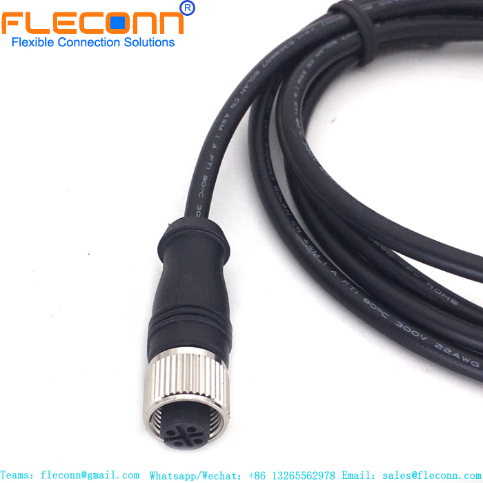 M12 4 Pin Female Cable