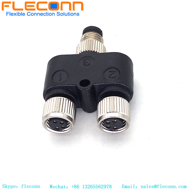 M8 4Pin Y Adapter Connector M8 4Pin Y Adapter Connector